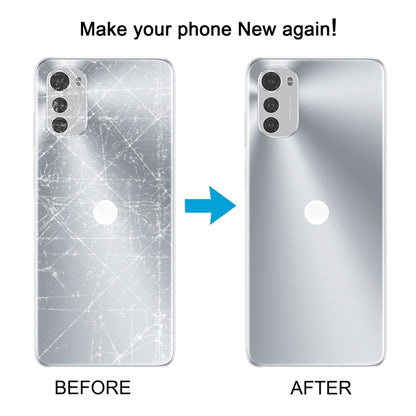 For Motorola Moto E32 Original Battery Back Cover(Silver) - Back Cover by buy2fix | Online Shopping UK | buy2fix