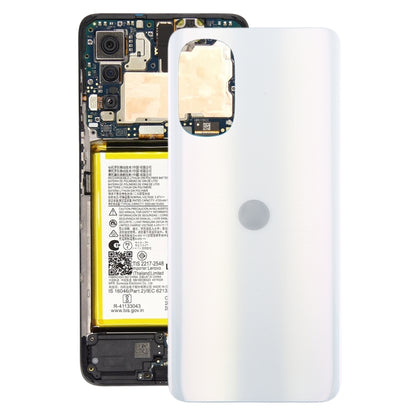 For Motorola Moto G82 Original Battery Back Cover(White) - Back Cover by buy2fix | Online Shopping UK | buy2fix