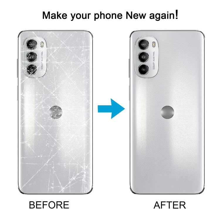 For Motorola Moto G82 Original Battery Back Cover(Black) - Back Cover by buy2fix | Online Shopping UK | buy2fix