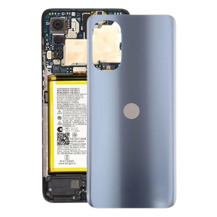 For Motorola Moto G52 Original Battery Back Cover(Grey) - Back Cover by buy2fix | Online Shopping UK | buy2fix