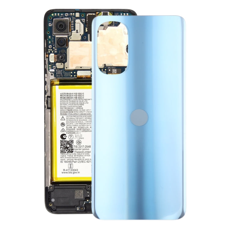 For Motorola Moto G52 Original Battery Back Cover(Blue) - Back Cover by buy2fix | Online Shopping UK | buy2fix