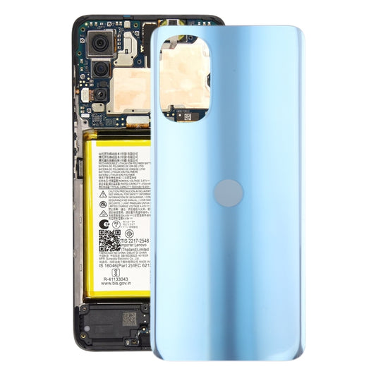 For Motorola Moto G52 Original Battery Back Cover(Blue) - Back Cover by buy2fix | Online Shopping UK | buy2fix