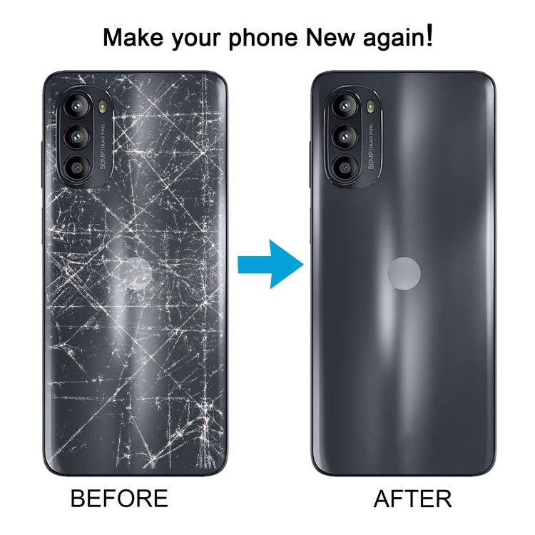 For Motorola Moto G52 Original Battery Back Cover(Grey) - Back Cover by buy2fix | Online Shopping UK | buy2fix