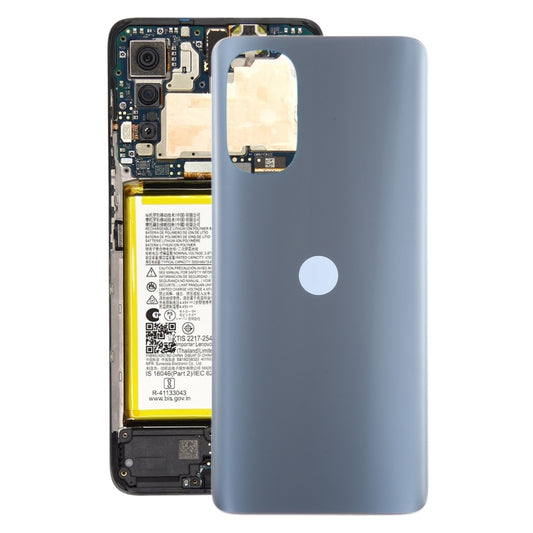 For Motorola Moto G62 5G Original Battery Back Cover(Grey) - Back Cover by buy2fix | Online Shopping UK | buy2fix