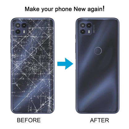 For Motorola Moto G50 5G Original Battery Back Cover(Blue) - Back Cover by buy2fix | Online Shopping UK | buy2fix