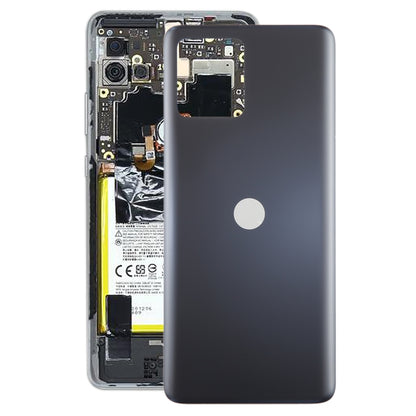 For Motorola Moto G72 Original Battery Back Cover(Black) - Back Cover by buy2fix | Online Shopping UK | buy2fix