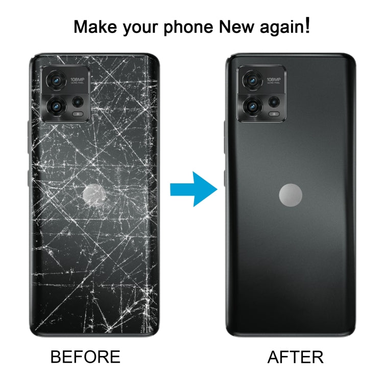 For Motorola Moto G72 Original Battery Back Cover(Blue) - Back Cover by buy2fix | Online Shopping UK | buy2fix