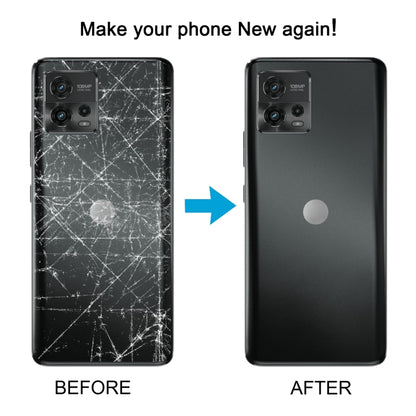 For Motorola Moto G72 Original Battery Back Cover(Black) - Back Cover by buy2fix | Online Shopping UK | buy2fix