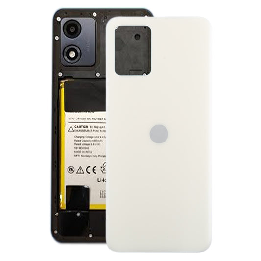 For Motorola Moto E13 Original Battery Back Cover(White) - Back Cover by buy2fix | Online Shopping UK | buy2fix