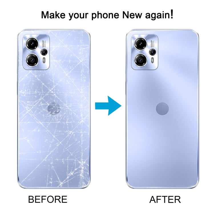 For Motorola Moto G13 Original Battery Back Cover(Blue) - Back Cover by buy2fix | Online Shopping UK | buy2fix