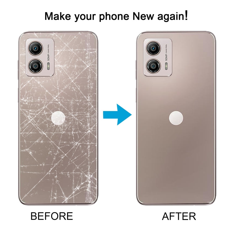 For Motorola Moto G53 Original Battery Back Cover(Silver) - Back Cover by buy2fix | Online Shopping UK | buy2fix