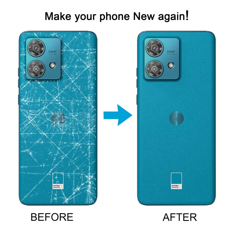 For Motorola Edge 40 Neo Original Battery Back Cover(Blue) - Back Cover by buy2fix | Online Shopping UK | buy2fix