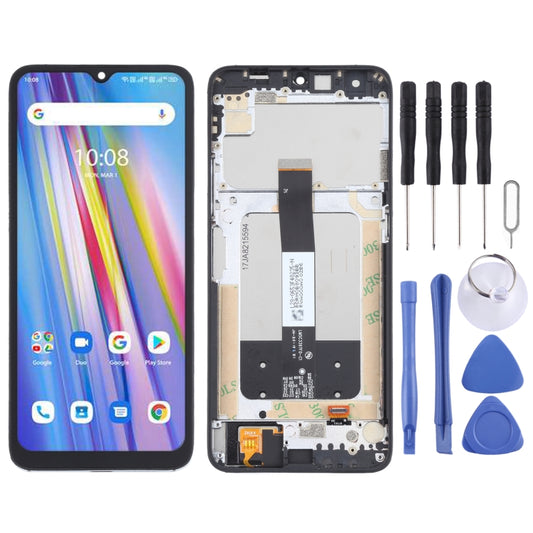LCD Screen and Digitizer Full Assembly With Frame for Umidigi A11(Black) - UMIDIGI by buy2fix | Online Shopping UK | buy2fix