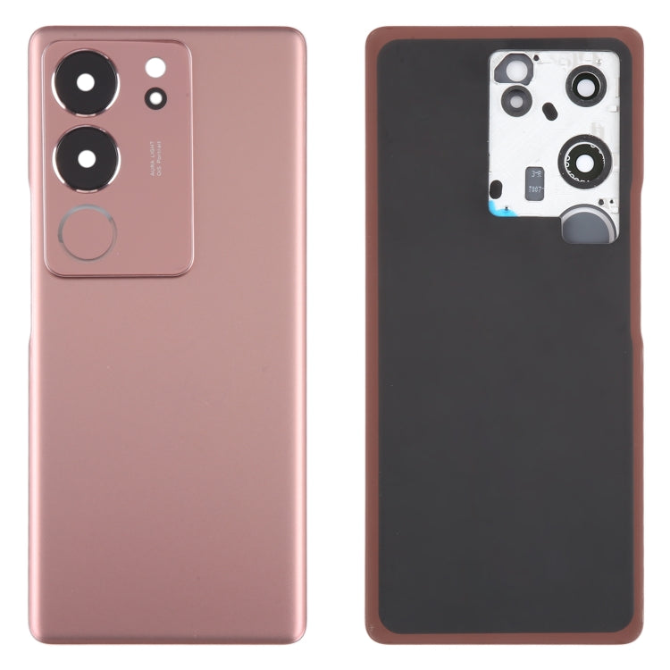 For vivo V29 Original Battery Back Cover with Camera Lens Cover(Purple Red) by buy2fix