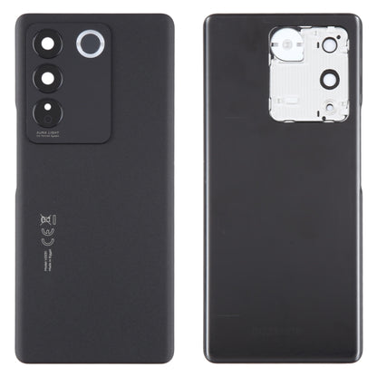 For vivo V27 Original Battery Back Cover with Camera Lens Cover(Black) - Back Cover by buy2fix | Online Shopping UK | buy2fix