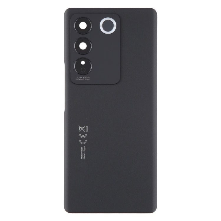 For vivo V27 Original Battery Back Cover with Camera Lens Cover(Black) - Back Cover by buy2fix | Online Shopping UK | buy2fix