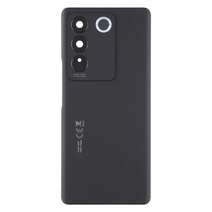 For vivo V27 Pro Original Battery Back Cover with Camera Lens Cover(Black) - Back Cover by buy2fix | Online Shopping UK | buy2fix
