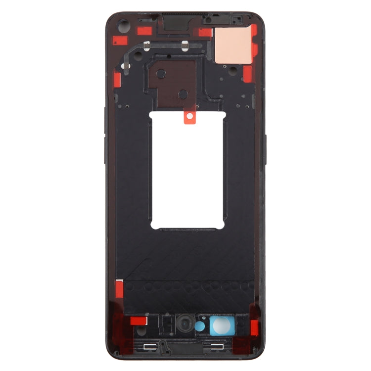 For OPPO Reno7 Pro 5G Front Housing LCD Frame Bezel Plate (Black) - LCD Screen by buy2fix | Online Shopping UK | buy2fix