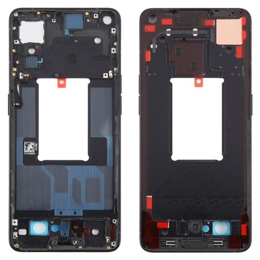 For OPPO Reno7 Pro 5G Front Housing LCD Frame Bezel Plate (Black) - LCD Screen by buy2fix | Online Shopping UK | buy2fix
