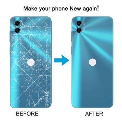 For Motorola Moto E32 India Original Battery Back Cover(Blue) - Back Cover by buy2fix | Online Shopping UK | buy2fix