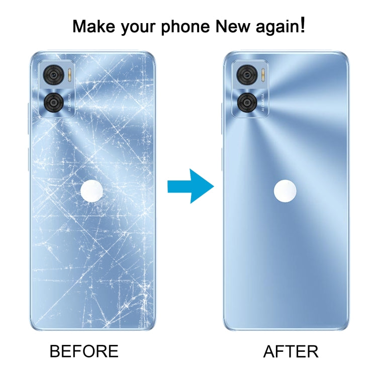 For Motorola Moto E22i Original Battery Back Cover(White) - Back Cover by buy2fix | Online Shopping UK | buy2fix