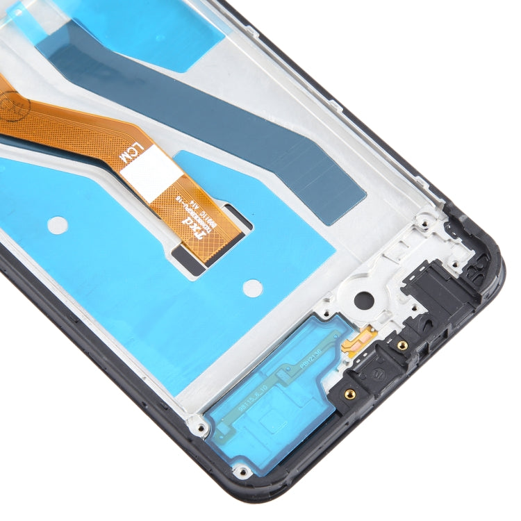 For T-Mobile REVVL V+ 5G LCD Screen Digitizer Full Assembly with Frame (Black) - For T-Mobile by buy2fix | Online Shopping UK | buy2fix