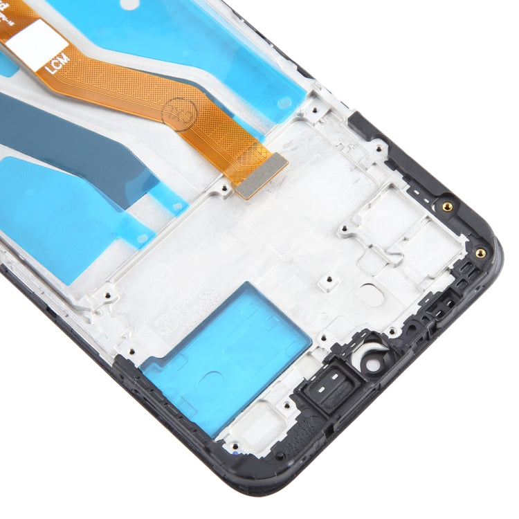 For T-Mobile REVVL V+ 5G LCD Screen Digitizer Full Assembly with Frame (Black) - For T-Mobile by buy2fix | Online Shopping UK | buy2fix