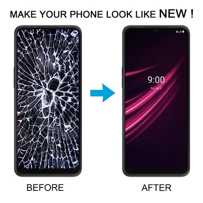 For T-Mobile REVVL V+ 5G LCD Screen Digitizer Full Assembly with Frame (Black) - For T-Mobile by buy2fix | Online Shopping UK | buy2fix