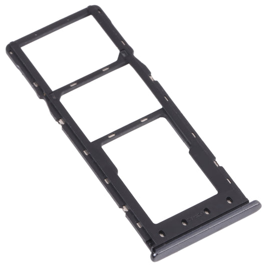 For Infinix Hot 9 Pro SIM Card Tray + SIM Card Tray + Micro SD Card Tray (Black) - Card Tray by buy2fix | Online Shopping UK | buy2fix
