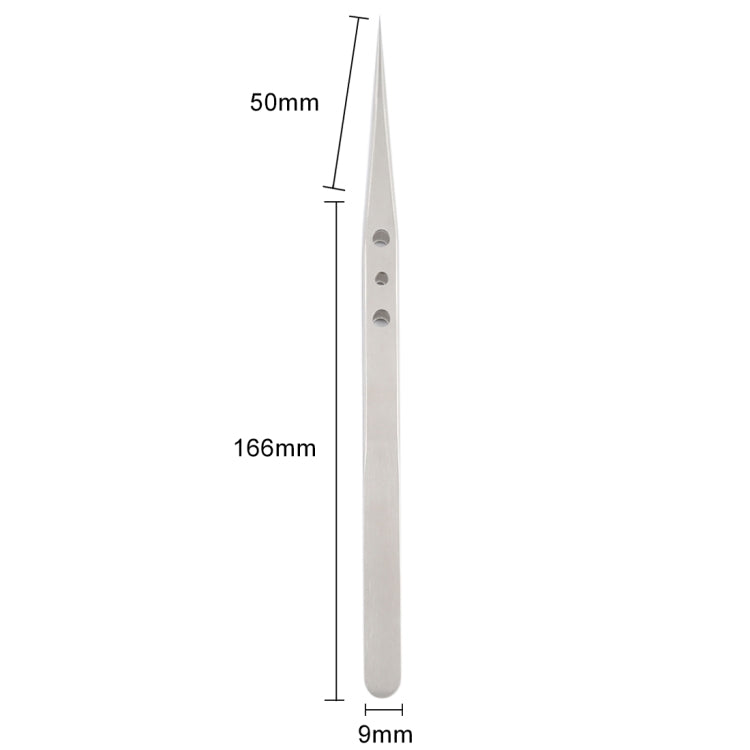 Aaa-12 Precision Repair Tweezers Long Pointed Stainless Steel - Tweezers by buy2fix | Online Shopping UK | buy2fix