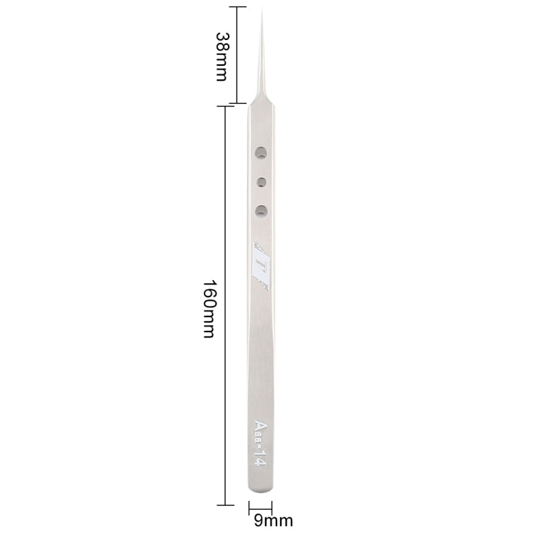 Aaa-14 Precision Repair Tweezers Long Pointed Stainless Steel - Tweezers by buy2fix | Online Shopping UK | buy2fix