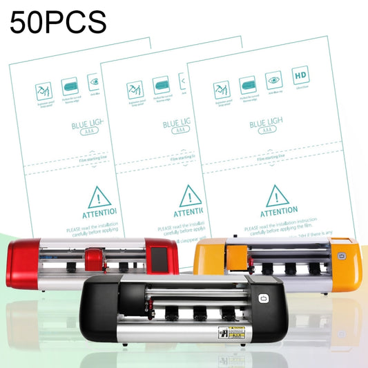 50 PCS F0004 Anti Blue Ray TPU Soft Film Supplies for Protector Cutter - Phone Film Cutter by buy2fix | Online Shopping UK | buy2fix