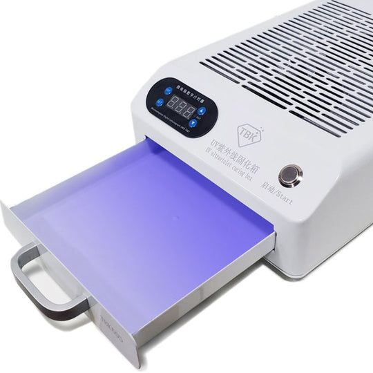 TBK 605 100W Mini UV Curing Lamp Box 48 LEDs Curved Surface Screen UV Curing Box, EU Plug
