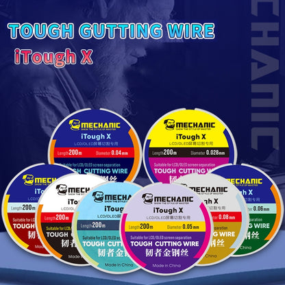 MECHANIC iTough X 200M 0.035MM LCD OLED Screen Cutting Wire - Welding Wire by MECHANIC | Online Shopping UK | buy2fix
