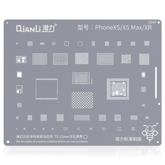 QIANLI QS05 Replacement Bumblebee Stencil For iPhone XR / XS / XS Max - BGA Stencils by QIANLI | Online Shopping UK | buy2fix