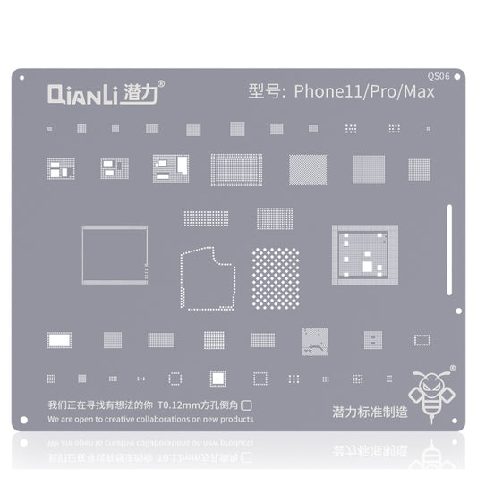 QIANLI QS06 Replacement Bumblebee Stencil For iPhone 11 / 11 Pro / Max - BGA Stencils by buy2fix | Online Shopping UK | buy2fix