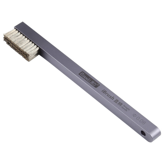 Qianli iBrush Straight Handle Aluminum Alloy Steel Brush - Dust Remove Tool by QIANLI | Online Shopping UK | buy2fix