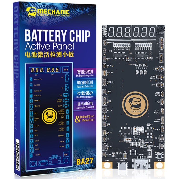 Mechanic BA27 Battery Activation Detection Board For iPhone 5-13 Pro Max / Android Phone by MECHANIC