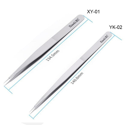 Qianli iNeezy YK-02 Stainless Steel Extra-sharp Thickened Tweezers Pointed Tweezers - Tweezers by QIANLI | Online Shopping UK | buy2fix