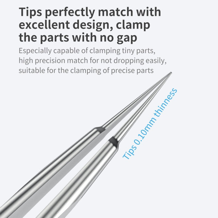 Qianli iNeezy YK-02 Stainless Steel Extra-sharp Thickened Tweezers Pointed Tweezers - Tweezers by QIANLI | Online Shopping UK | buy2fix