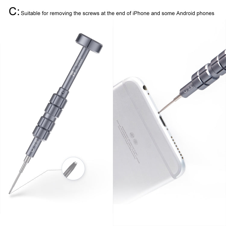 QIANLI 5 in 1 Multi-purpose 2D Grenade Magnetic Screwdriver Set by QIANLI