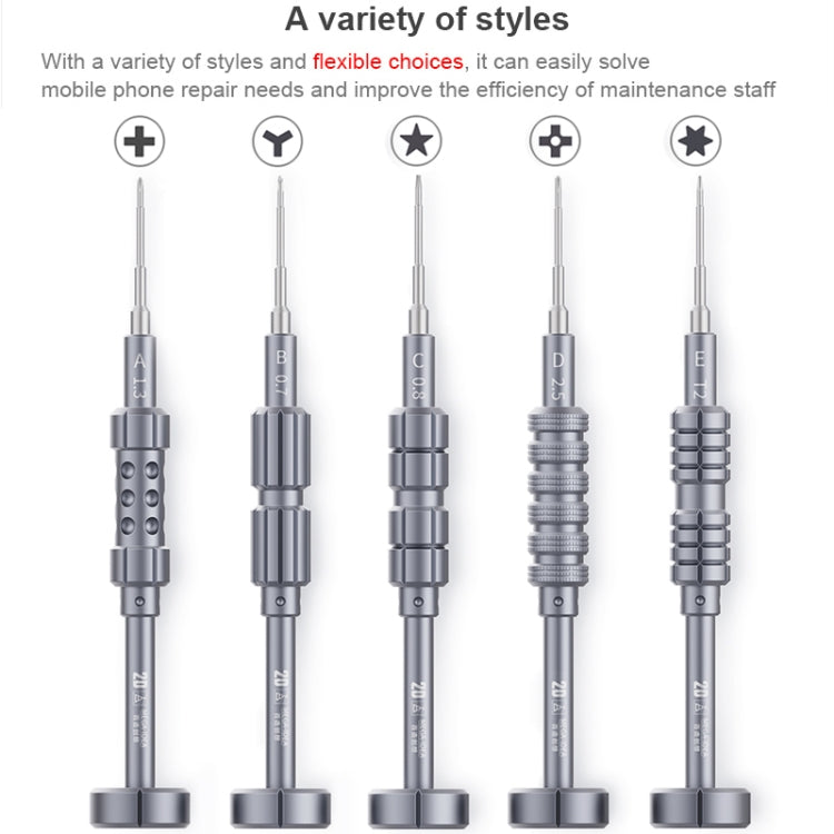 QIANLI 5 in 1 Multi-purpose 2D Grenade Magnetic Screwdriver Set by QIANLI