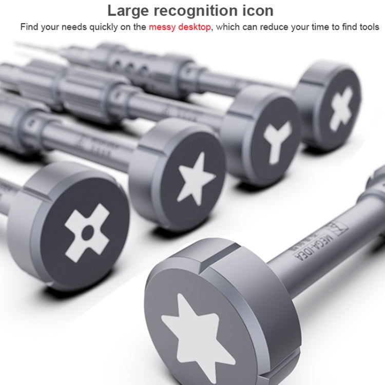 QIANLI 5 in 1 Multi-purpose 2D Grenade Magnetic Screwdriver Set by QIANLI