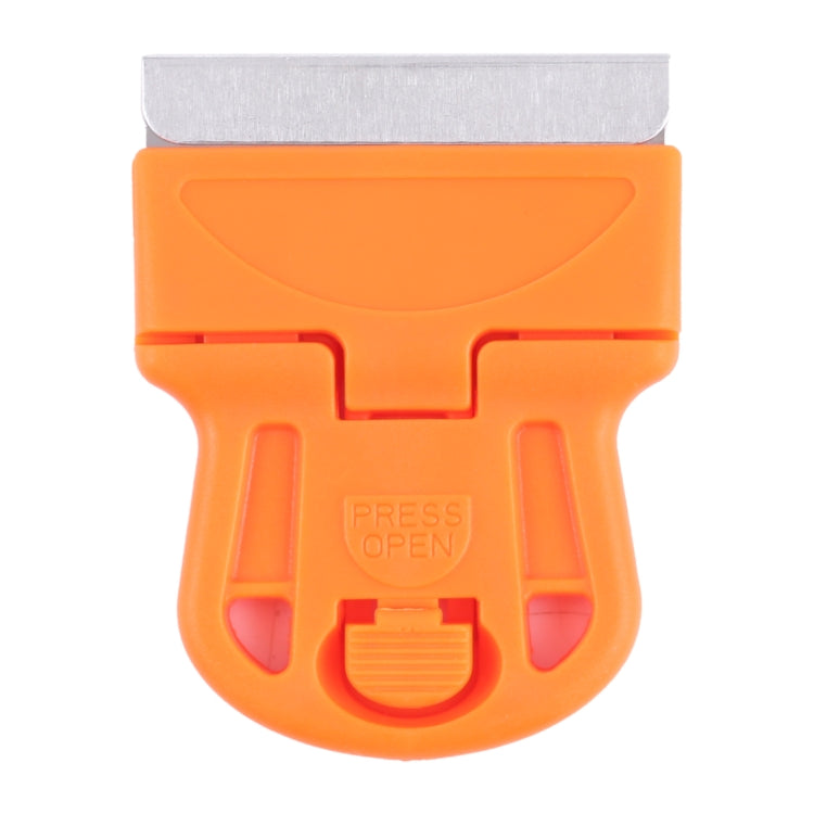 Glue Remover Squeegee Sticker Cleaner Plastic Handle Scraper(Orange) - Dust Remove Tool by buy2fix | Online Shopping UK | buy2fix