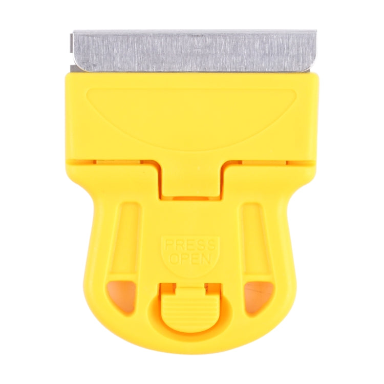 Glue Remover Squeegee Sticker Cleaner Plastic Handle Scraper(Yellow) - Dust Remove Tool by buy2fix | Online Shopping UK | buy2fix