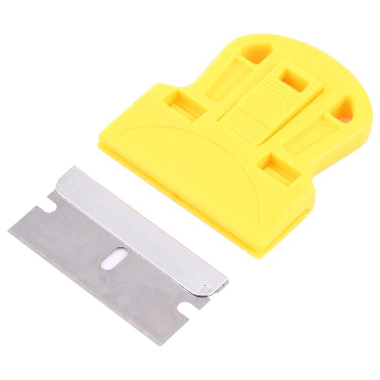 Glue Remover Squeegee Sticker Cleaner Plastic Handle Scraper(Yellow) - Dust Remove Tool by buy2fix | Online Shopping UK | buy2fix