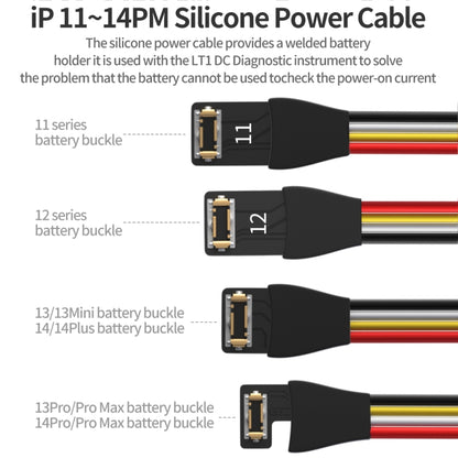 QianLi Silicone Power Cable for iPhone 11 to 14 Series - Test Tools by QIANLI | Online Shopping UK | buy2fix