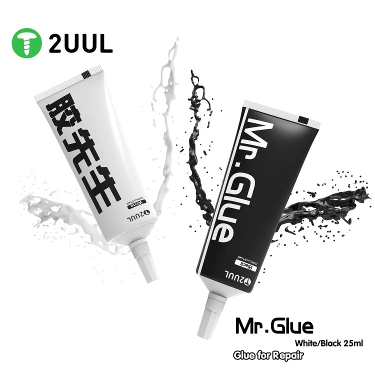 2UUL Mr Glue 25ml Strong Adhesive for Repair (Black) - Repair Glue Series by 2UUL | Online Shopping UK | buy2fix