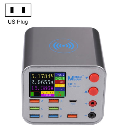 MaAnt Dianba NO.1 Multi-port Wireless USB PD Charger, US Plug - Power Supply by MaAnt | Online Shopping UK | buy2fix