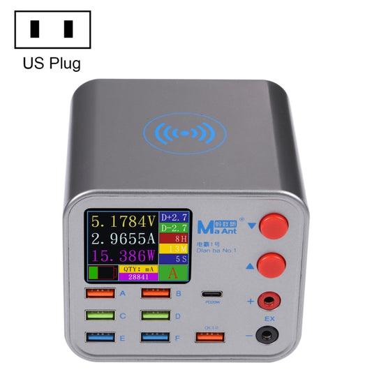 MaAnt Dianba NO.1 Multi-port Wireless USB PD Charger, US Plug - Power Supply by MaAnt | Online Shopping UK | buy2fix